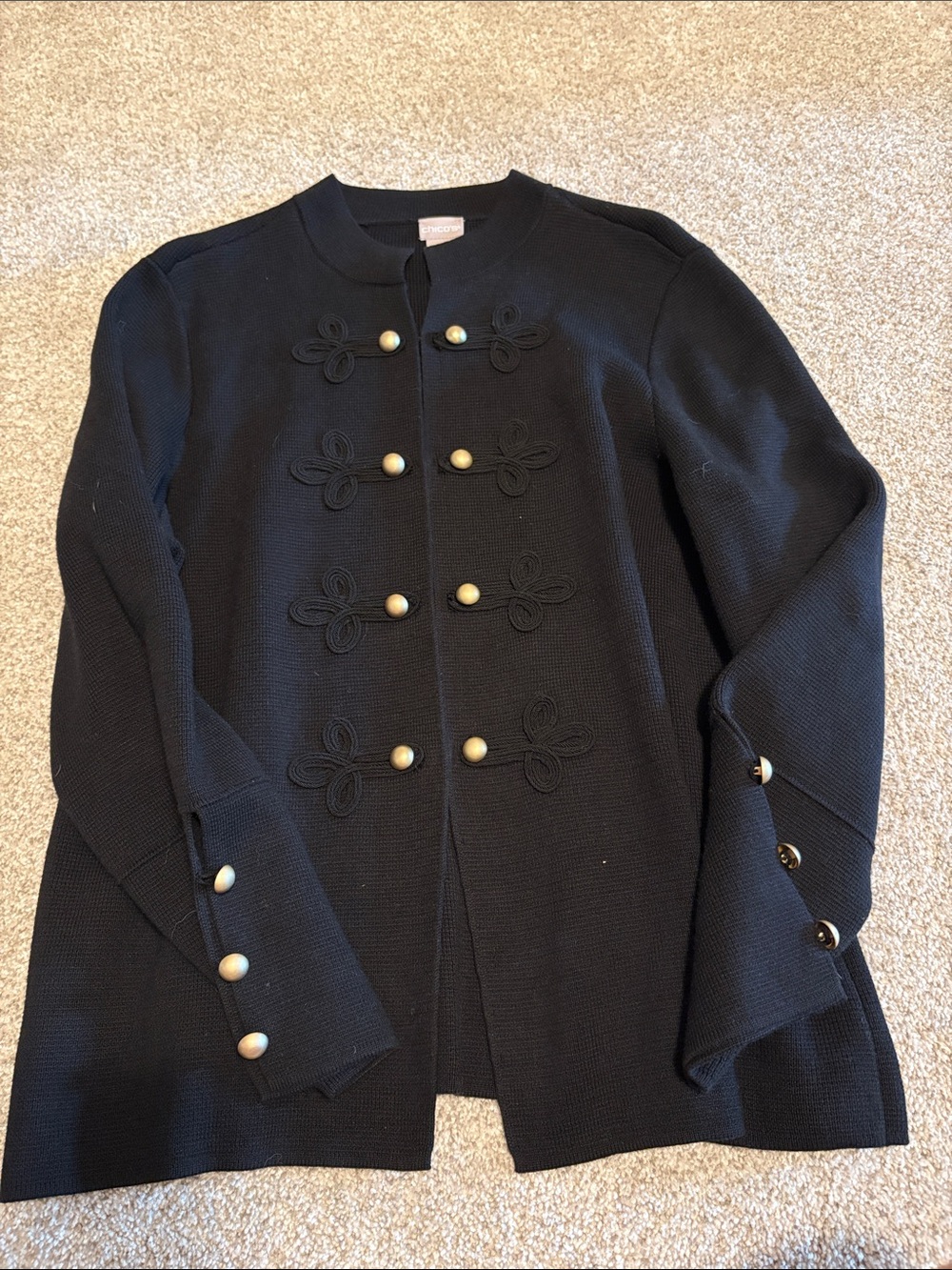 Chico’s Black Button-Front Women's Jacket